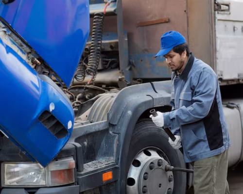 side-view-mechanic-checking-truck_23-2149426542 side-view-mechanic-checking-truck_23-2149426542